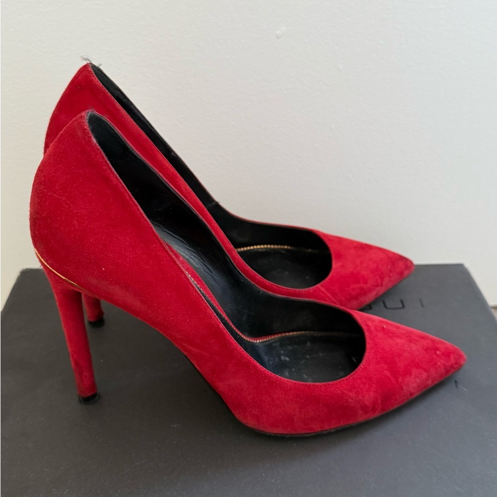 Tom Ford Red Suede Women's Heels